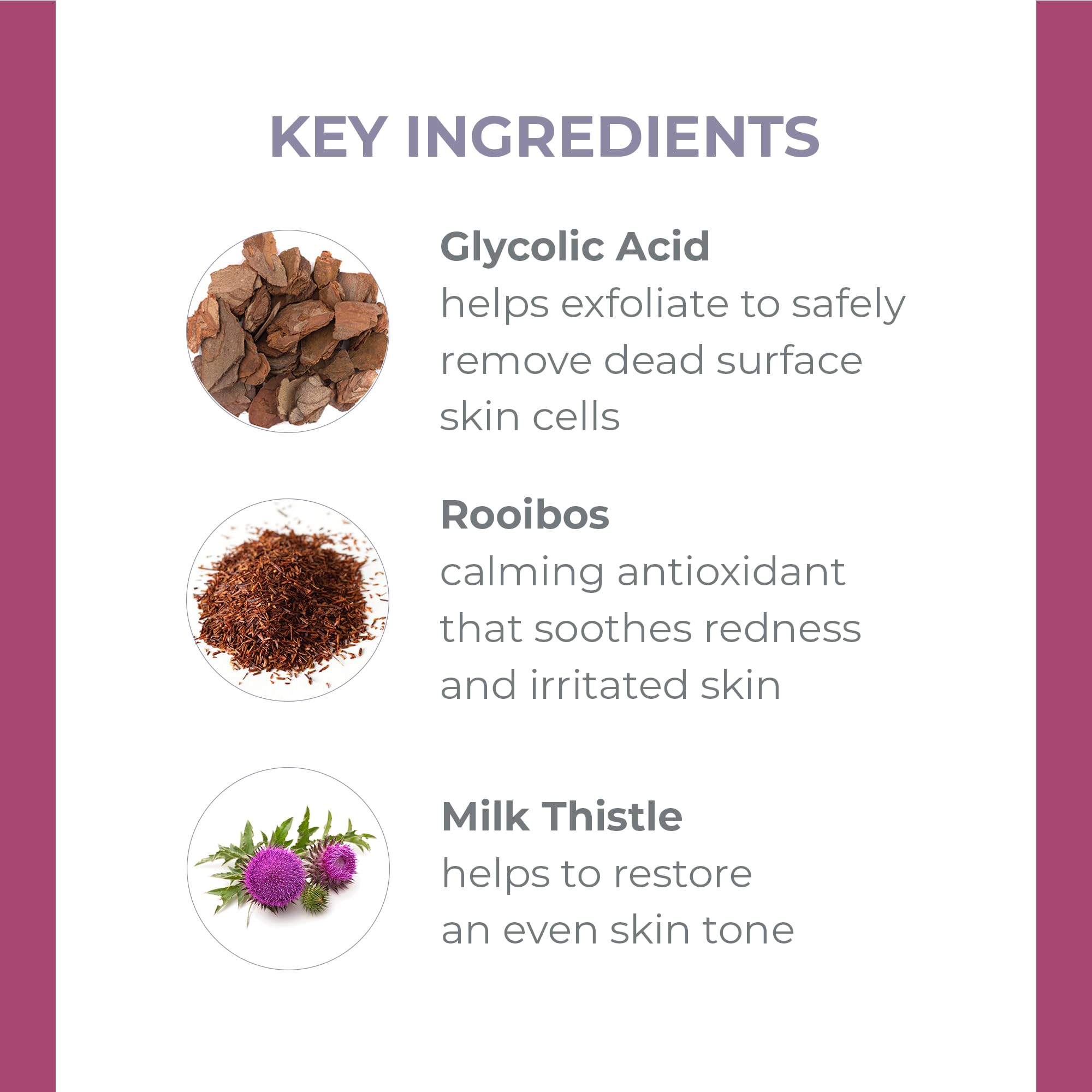 DERMA E Radiance Toner Glycolic Acid & Rooibos 6oz