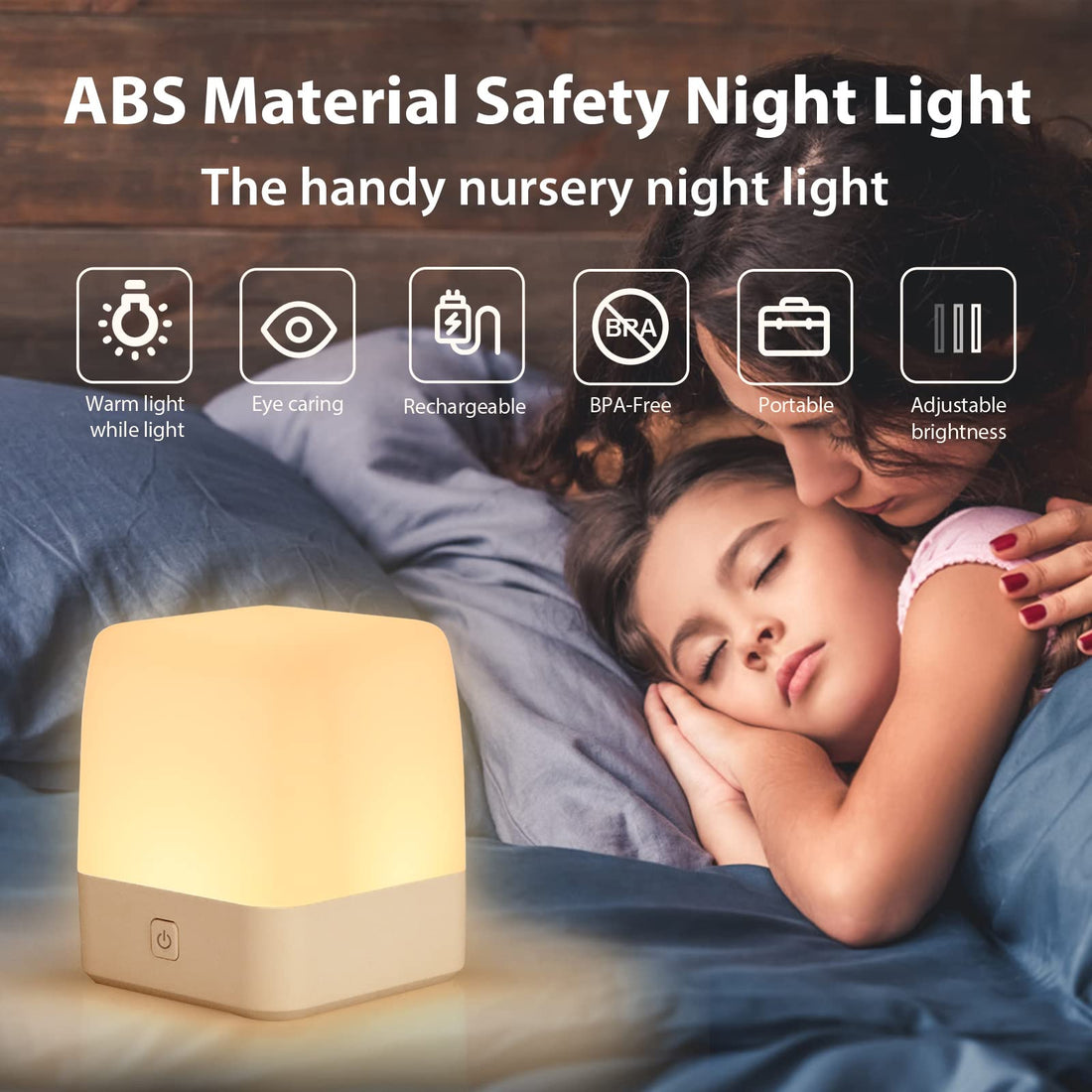 IZETIANZHE Night Light for Kids, LED Touch Baby Egg Light for Nursery, Dimmable Nightlight for Bedroom Nursery Lamp Rechargeable Portable Night Light with Memory Function Bedside Light