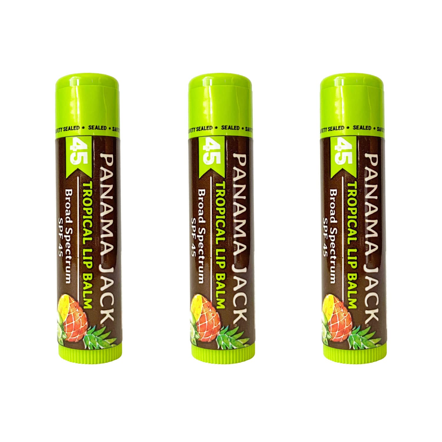 Panama Jack Lip Balm Tropical SPF 45 (3 pack)