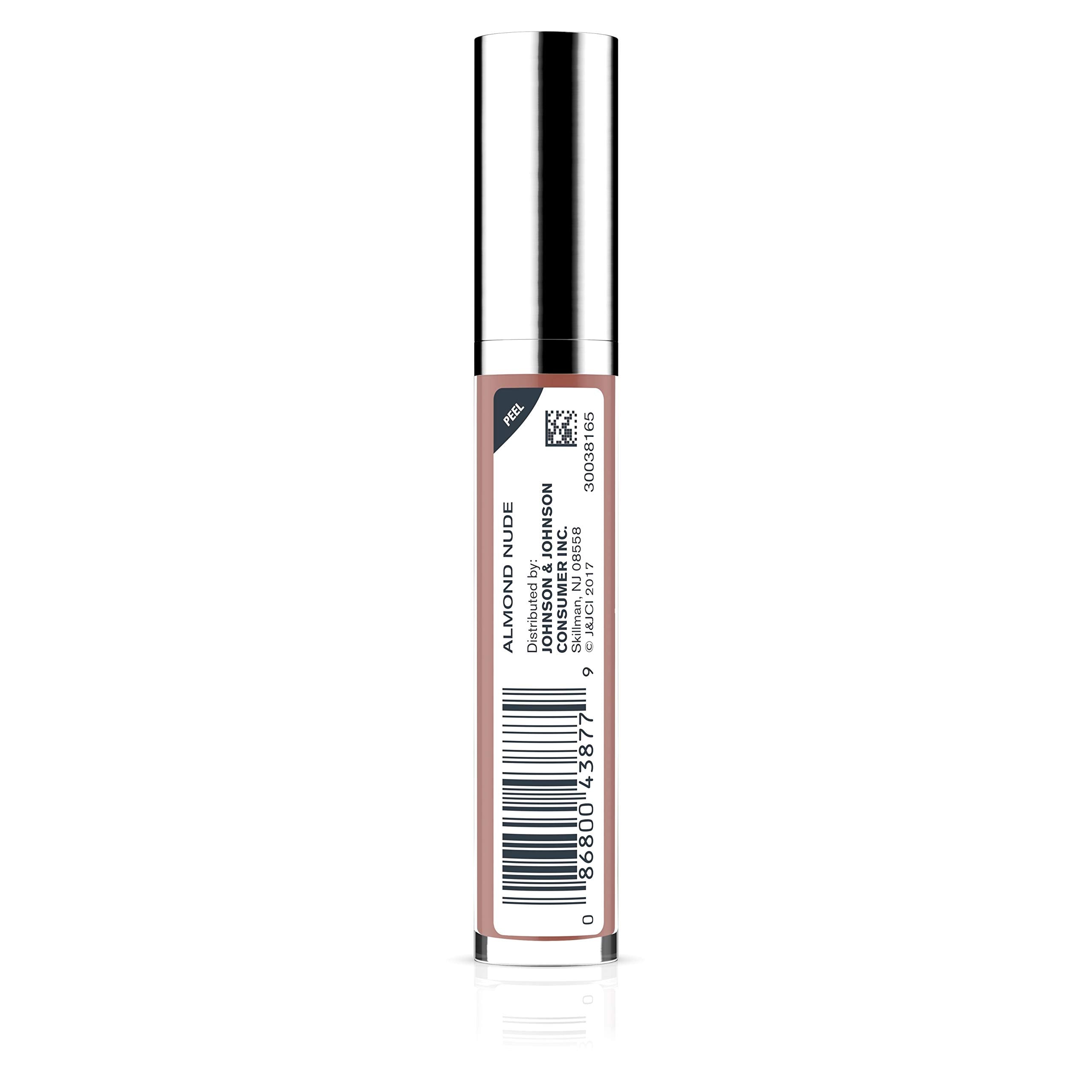 Neutrogena Hydro Boost Hydrating Glossy Lip Shine, 27 Almond Nude, 0.1 Ounce