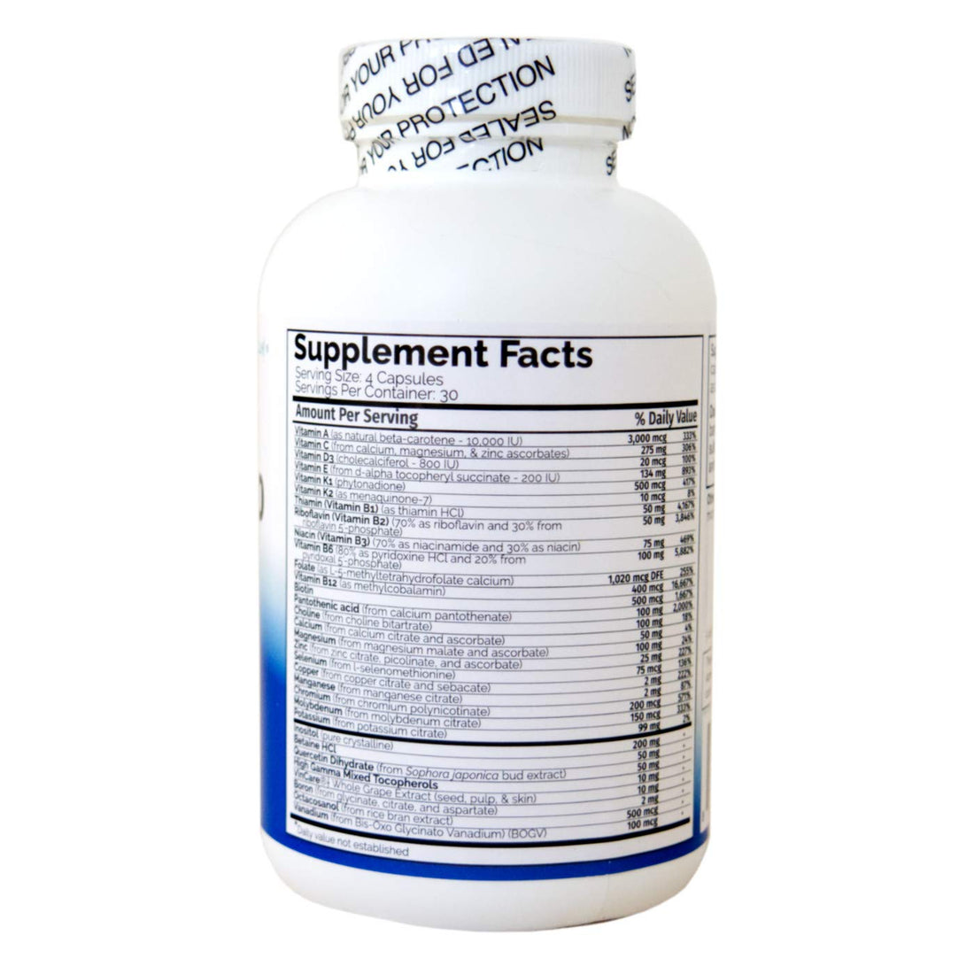 Multi Two (120 Capsules) - Advanced, Full-Spectrum Multivitamin, Mineral, and Cofactor Formula - Coenyzme Vitamins - Veggie Caps