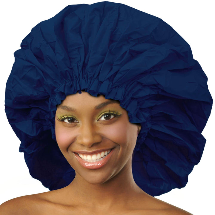 Donna Premium Collection Super Jumbo Shower Cap Navy 22163 by Donna Collection