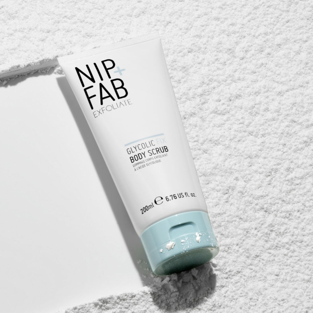 Nip+Fab Glycolic Fix Body Scrub, 6.70 Fl Oz, with Glycolic Acid, Salicylic Acid, Shea Butter, Exfoliating and Moisturizing the Skin | Vegan, Cruelty Free, Sulphate Free