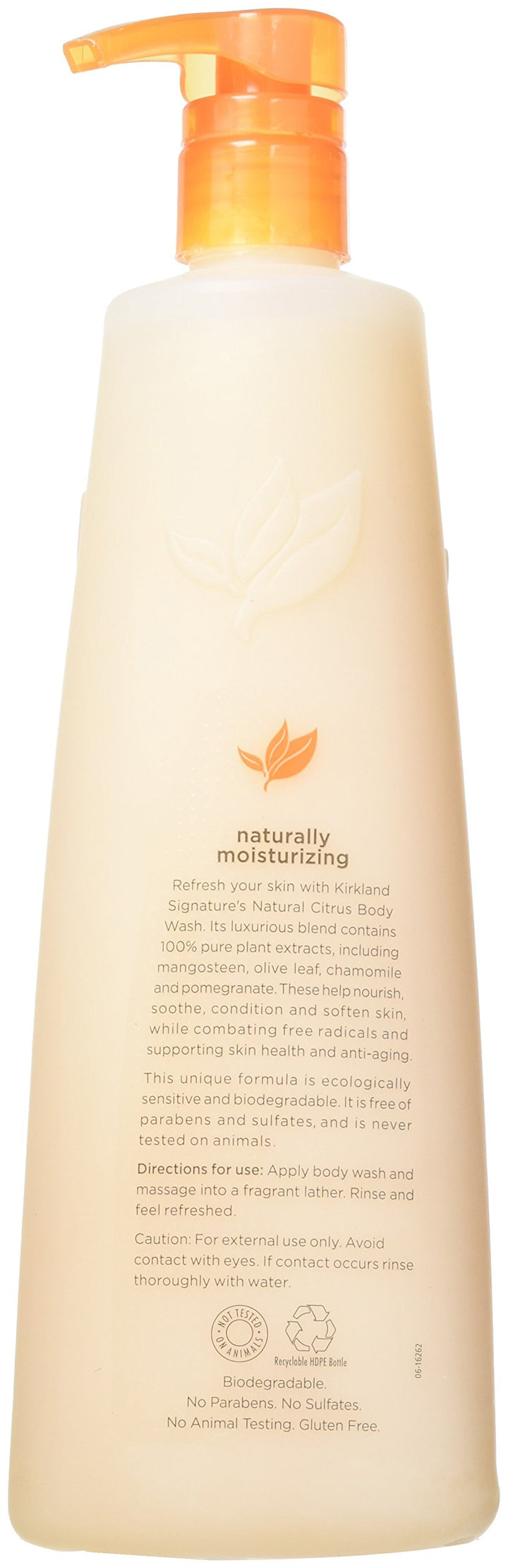Kirkland Signature Body Wash Natural Citrus Scent 27 Ounce Bottle by Kirkland Signature