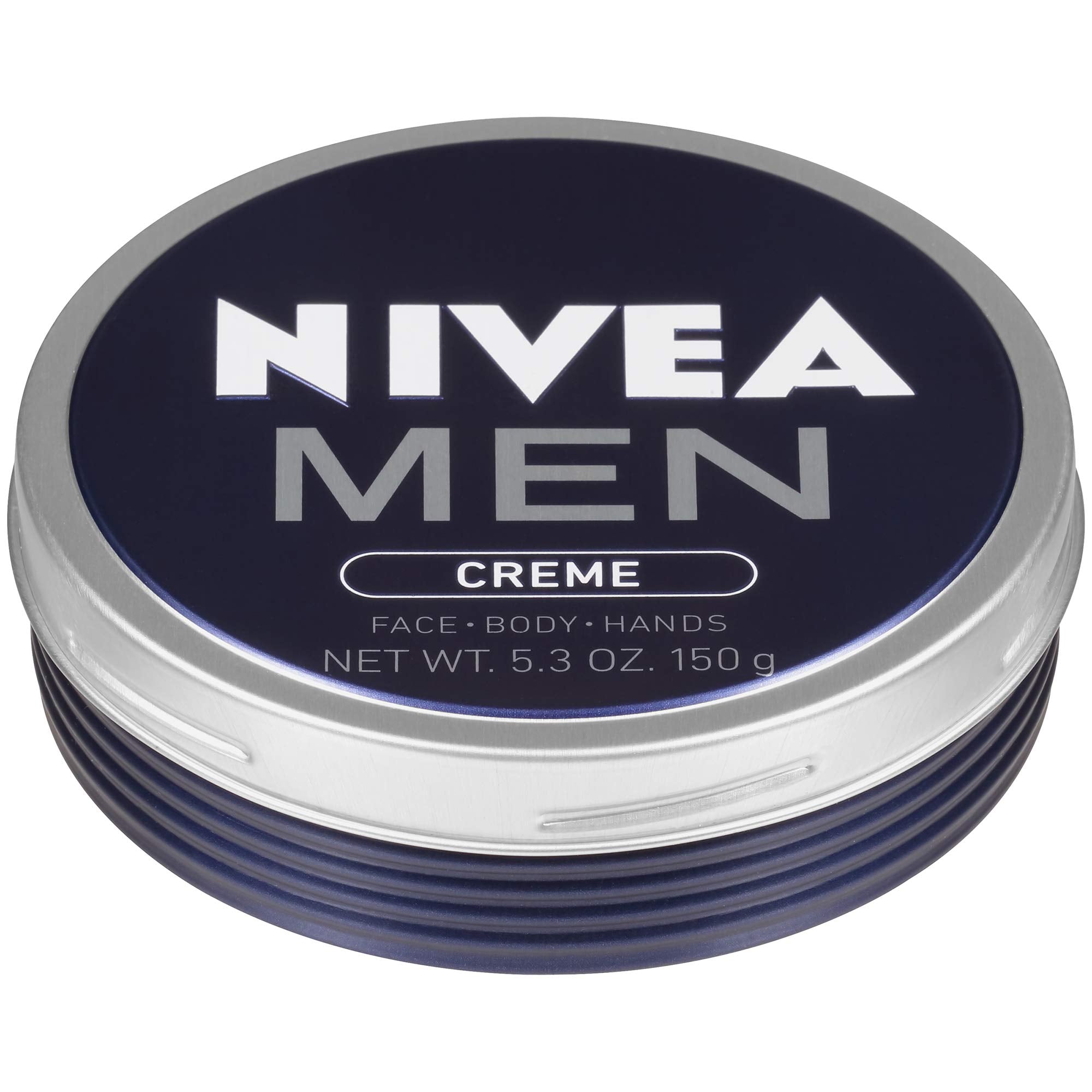NIVEA MEN Creme - Multipurpose Cream for Men - Face, hand and Body Lotion - 5.3 oz. Tin