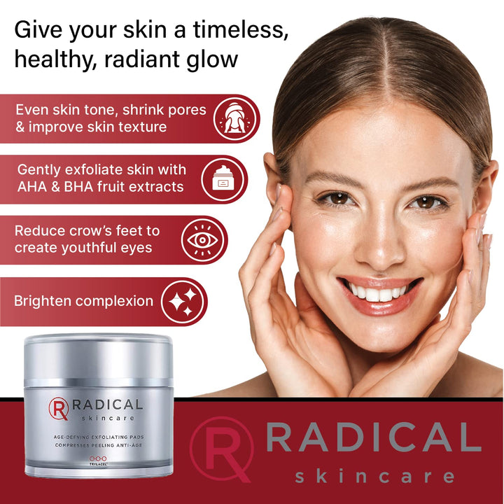 Radical Skincare Age Defying Exfoliating Pads, 4.35 Ounce