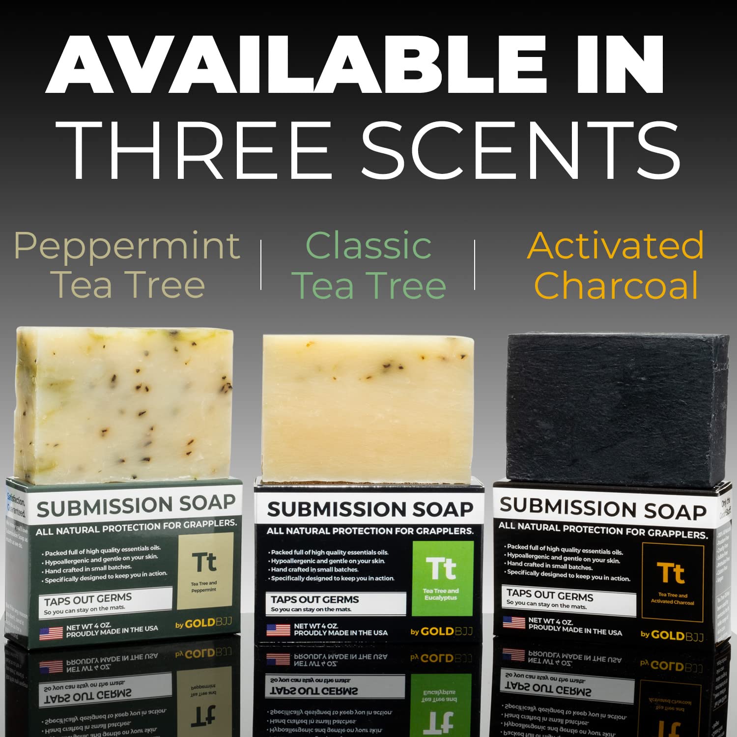 Antifungal Tea Tree Oil Soap - 100% All Natural USA Made Bars for BJJ