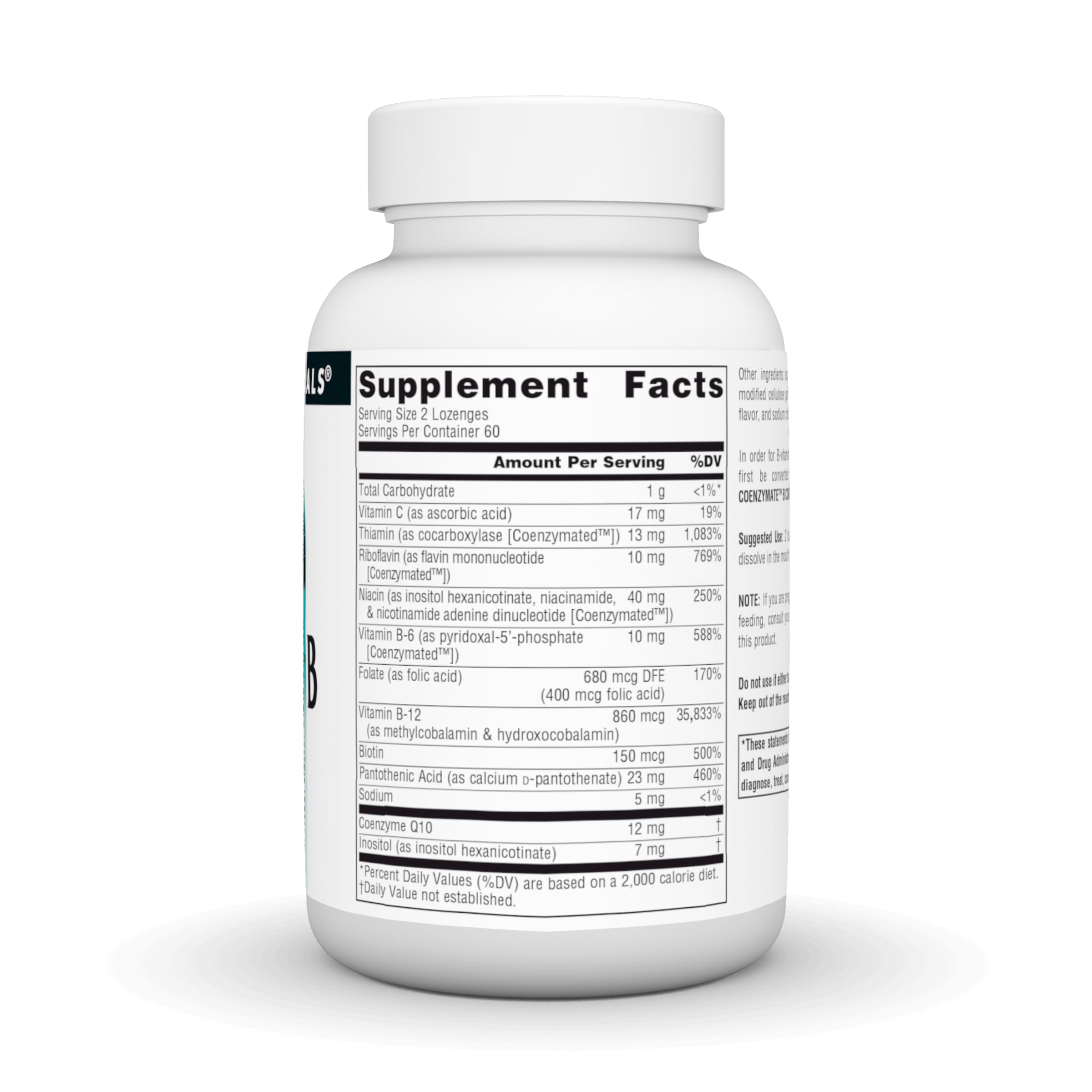 Source Naturals Coenzymate B Complex - Orange Flavor That Melts in Mouth - B Vitamins - 120 Lozenges