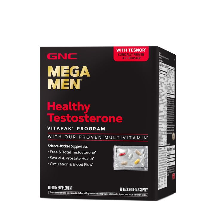 GNC Mega Men Healthy Testosterone Vitapak Program | 30 Servings