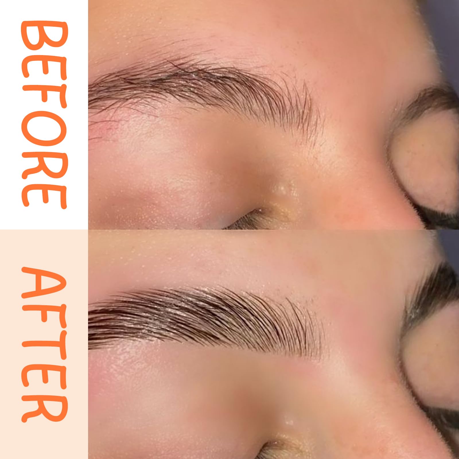 UCANBE 2-IN-1 Eyebrow & Edge Glue Stick,Waterproof Clear Brow Gel, Transfer-Proof, Extreme Hold, Quick-Dry, Lightweight for Styling, Fixing Baby Hair & Makeup