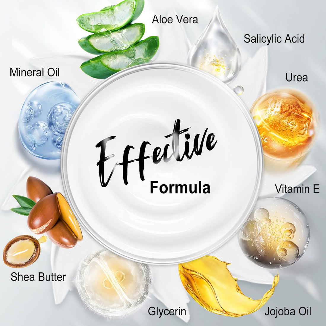 TEAWOO Ultra-Hydrating Foot Cream (Urea Conc. 40.67%), Foot Cream for Dry Cracked Heels and Feet, Pair with Moisturizing Heel Socks for Cracked Heel Treatment, Heel Socks Included (5.29 OZ/150g)