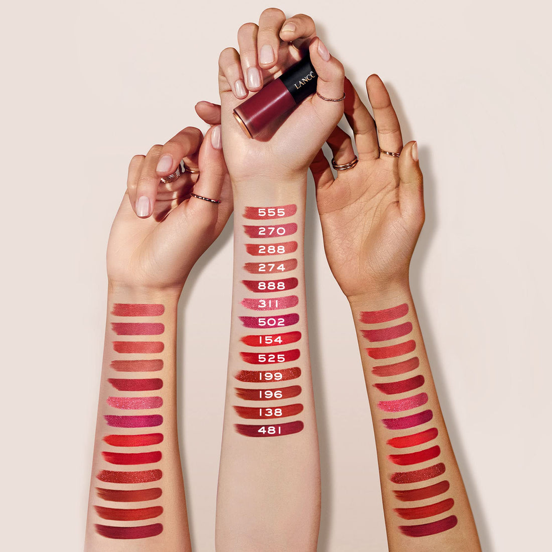 Lancôme L'Absolu Rouge Drama Ink Semi-Matte Liquid Lipstick - Highly Pigmented - All Day Wear - 311 Rose Cherie