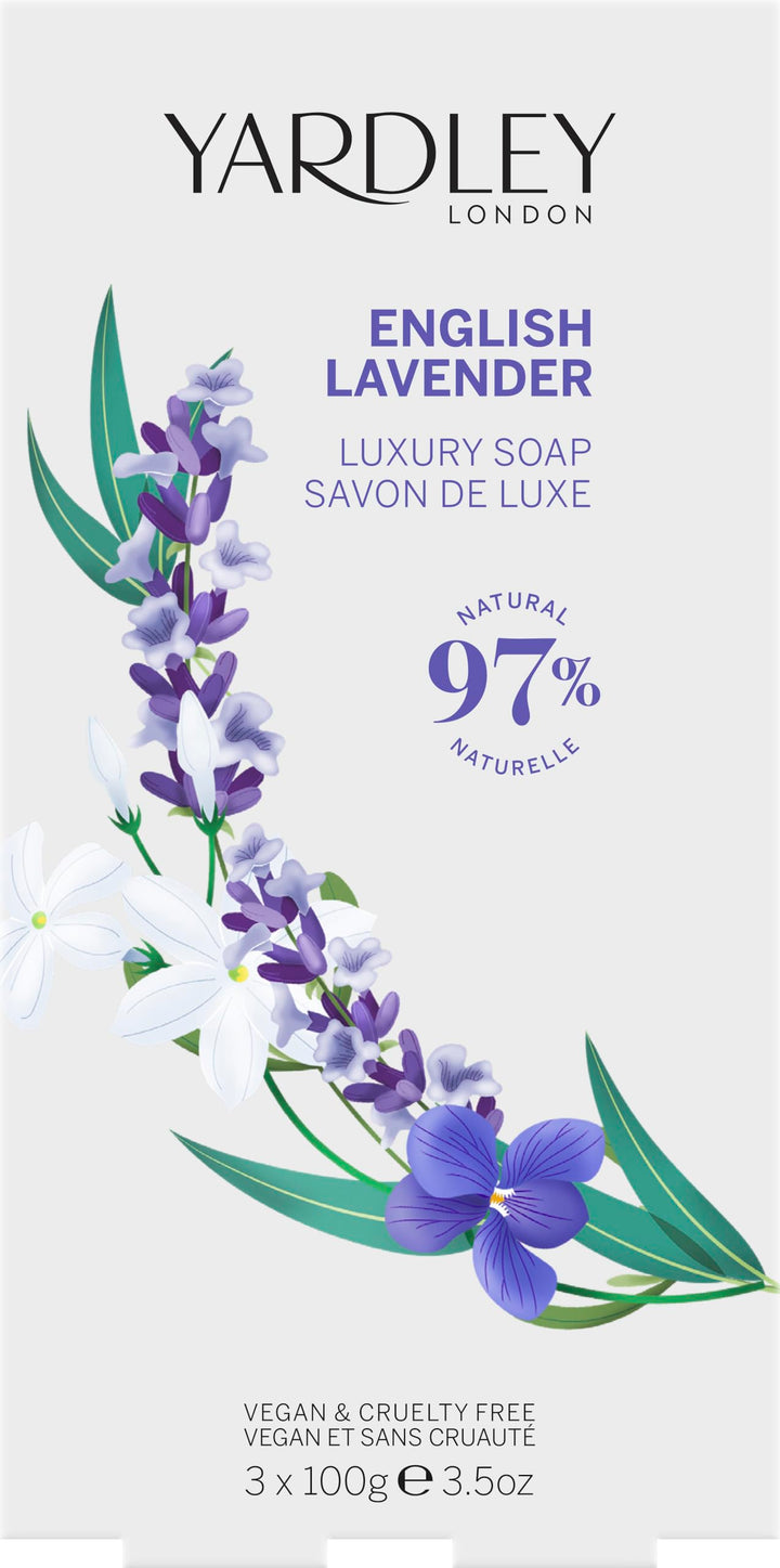 Yardley Of London Yardley English Lavender By Yardley Of London For Women. Luxury Soap Pack 3 X 3.5-Ounces