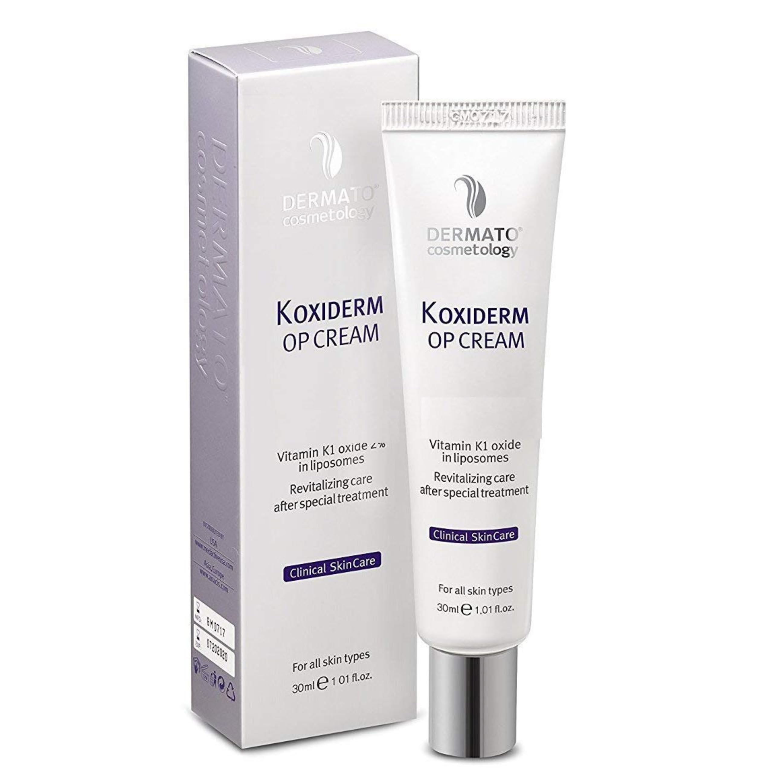 Vitamin K1 Cream, Minimizing Appearance of Scars, Dark Eye Circles, Bruises, Varicose Veins, Purpura and Redness 1.01Oz by dermato