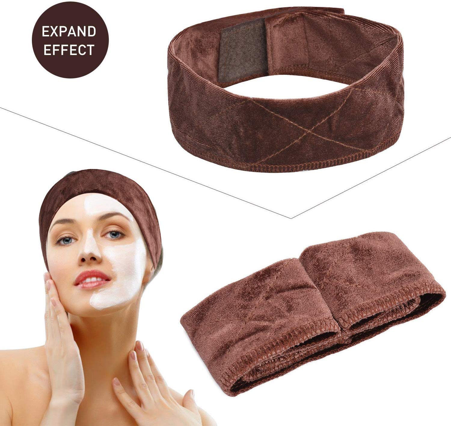 sansheng 3PCS Wig Grip Flexible Velvet Headband Scarf Head Hair Band Extra Hold Wig Adjustable Fastern,Stretch Cotton headbandï¼Ë†3 colorsï¼â€°