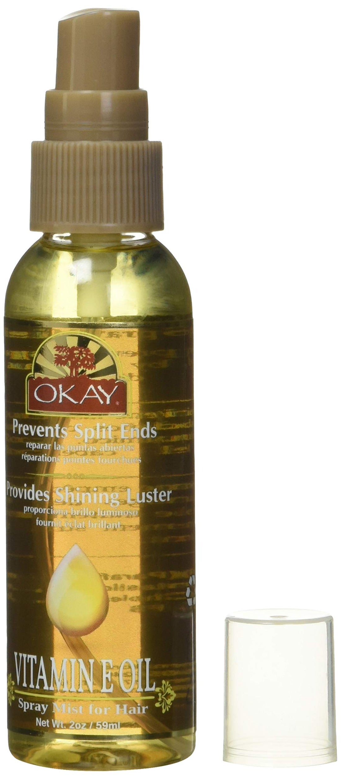 Okay Mist Hair Spray with Vitamin E Oil, 2 Ounce