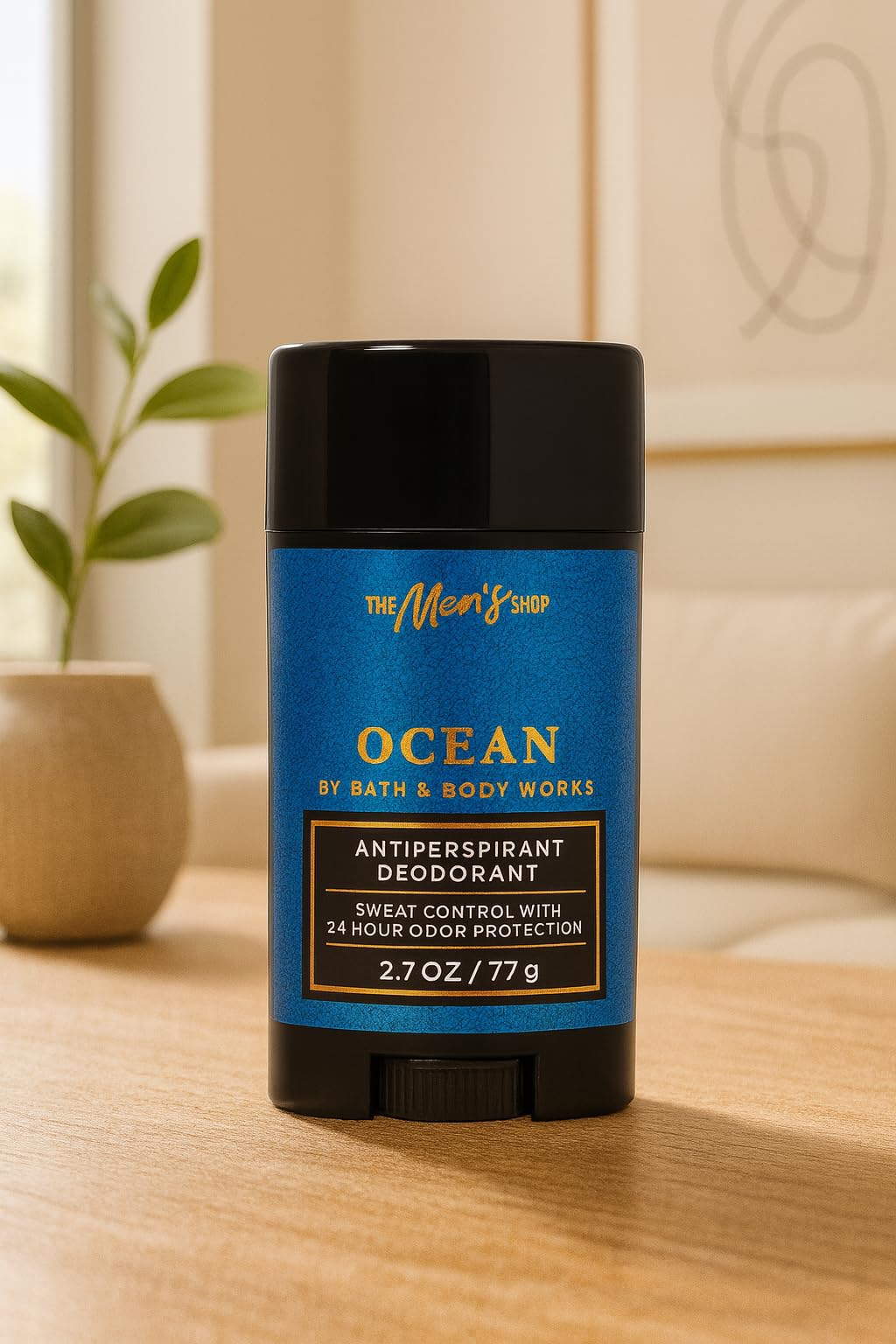 Bath & Body Works Ocean Antiperspirant Deodorant – Men’s 2.7oz Stick – Fresh Blue Cypress, Vetiver & Coastal Air, 24-Hour Protection