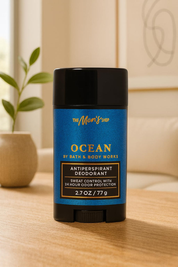 Bath & Body Works Ocean Antiperspirant Deodorant – Men’s 2.7oz Stick – Fresh Blue Cypress, Vetiver & Coastal Air, 24-Hour Protection