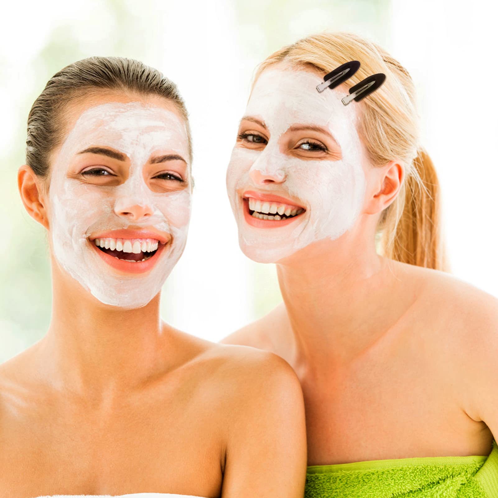 8Pcs No Bend Hair Clips - Creaseless Hair Clips Styling Duck Bill Clip No Dent Alligator HairBarrettes, Small Gifts for Women Girl Salon Hairstyle Hairdressing Bangs Waves Makeup, Black