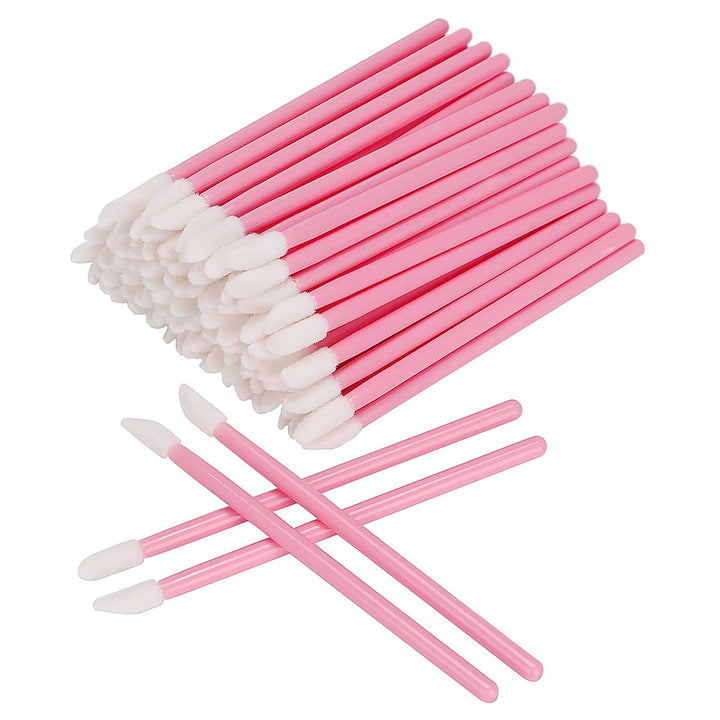 Lip Gloss Applicators Disposable Lipstick Wands Bulk Lip Brush Makeup Tool, 300 Pcs, Pink