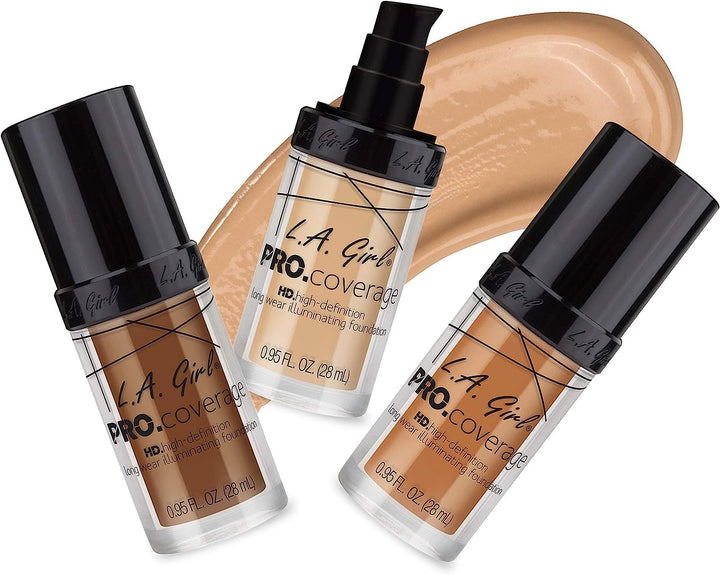 L.A GIRL PRO Matte Coverage HD Liquid Foundation - Sand, 28ml