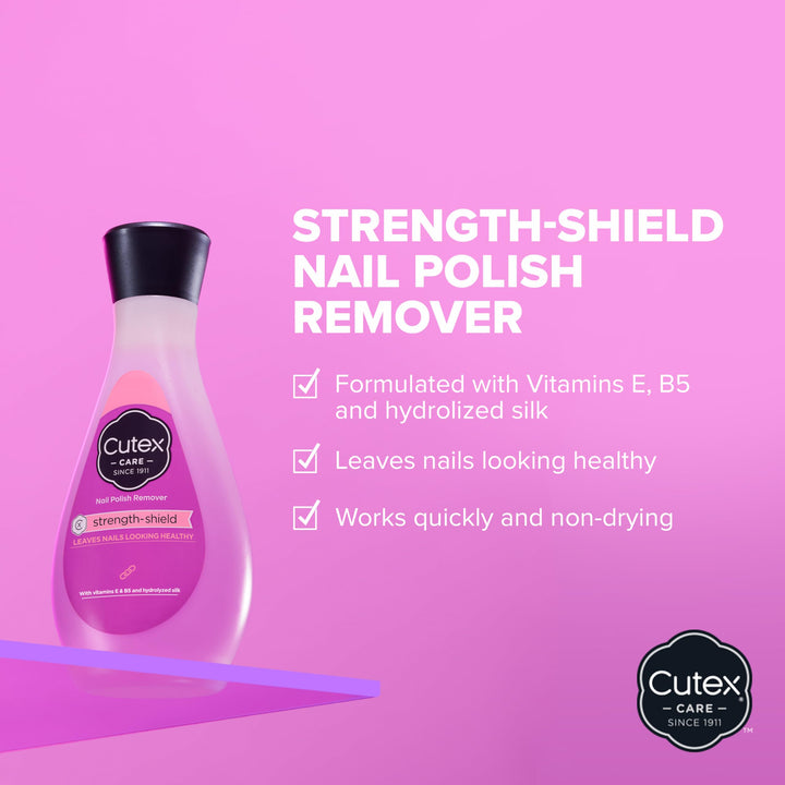Cutex strength shield Nail Polish Remover 6.76 Fl Oz