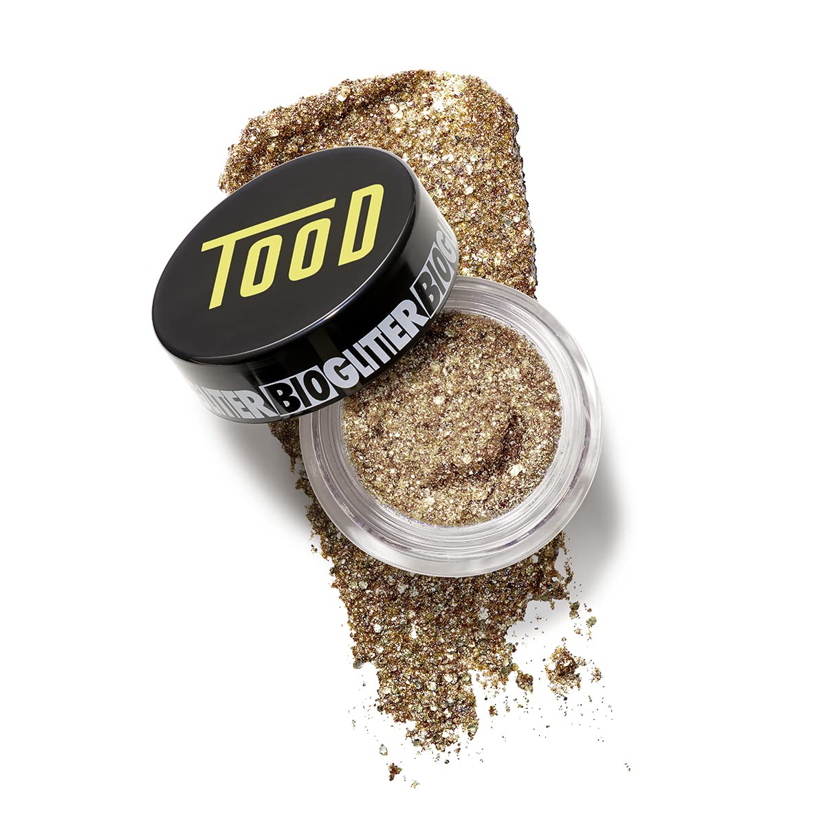 TooD - BioGlitter Multidimensional Face Sparkle | Vegan, Planet-Safe, Clean Makeup (Citrine, 0.12 oz | 3.4 g)