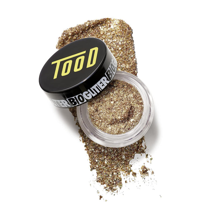 TooD - BioGlitter Multidimensional Face Sparkle | Vegan, Planet-Safe, Clean Makeup (Citrine, 0.12 oz | 3.4 g)