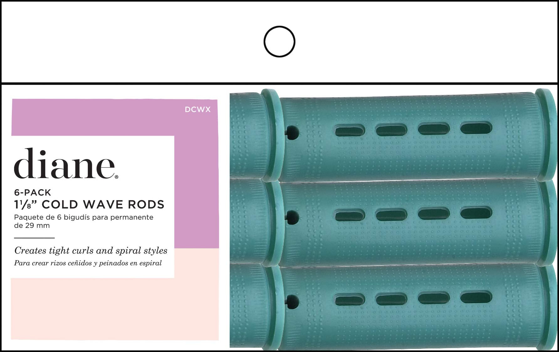 1-1/8 Inches : Diane Cold Wave Head Band, Green, DCWX, 1/8 Inch