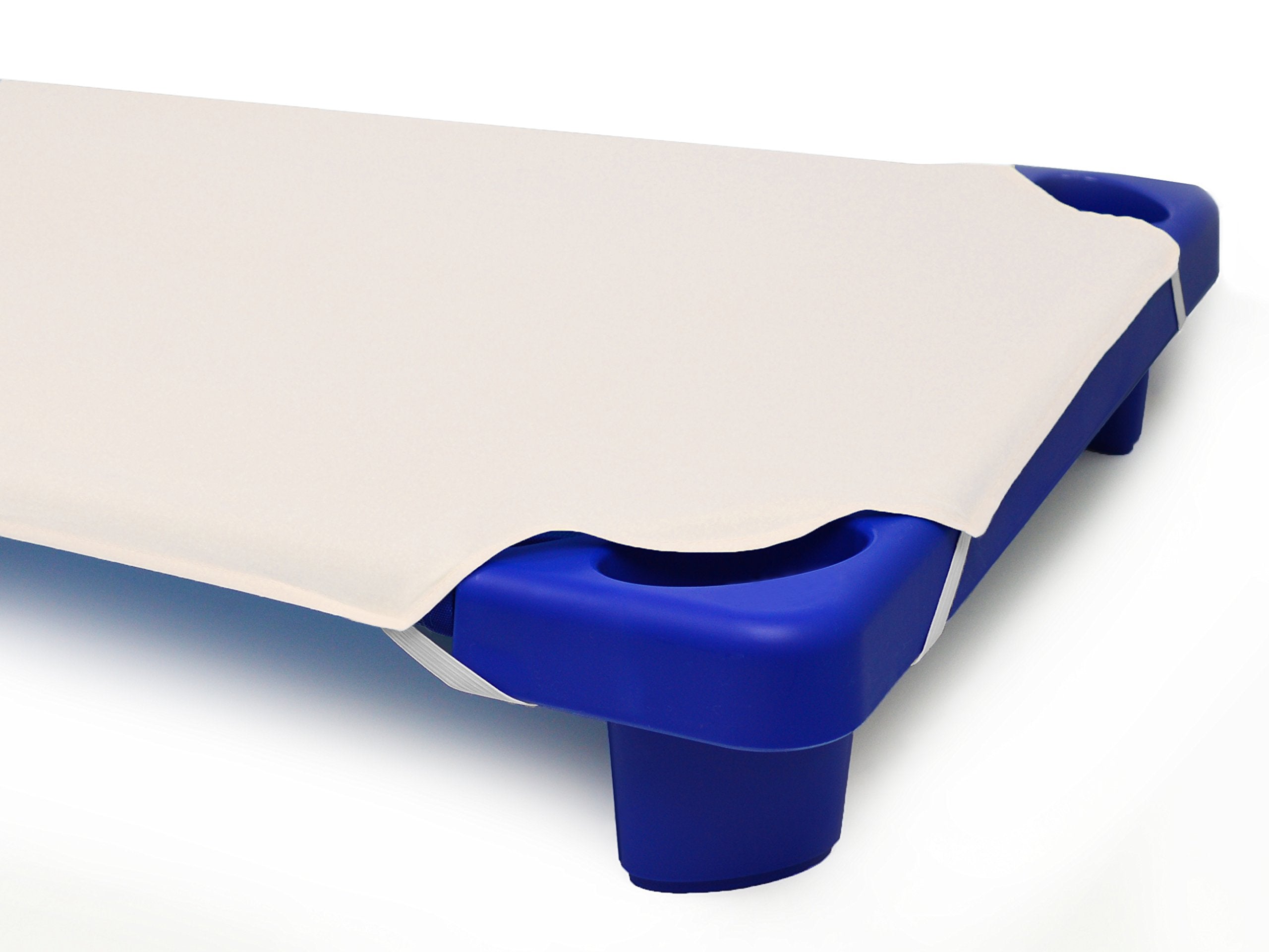 American Baby Company 100% Natural Cotton Percale Standard Daycare/Pre-School Cot Sheet, Cream, 23 x 51, Soft Breathable