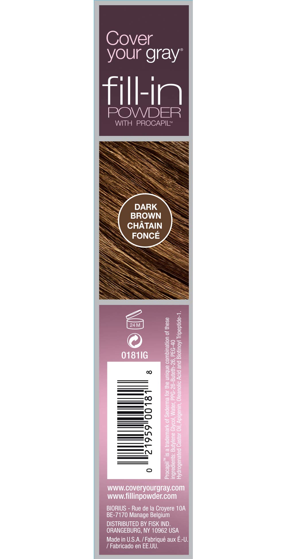 Irene Gari Fill In Powder, Dark Brown, 0.24 Ounce by Irene Gari [Beauty] by Irene Gari