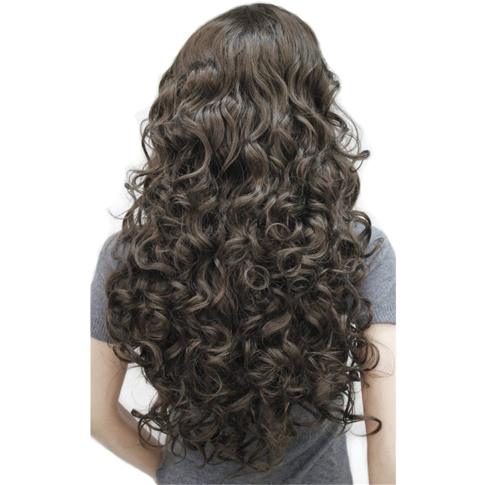 #6-Chestnut Brown: Aimole Long Wavy Synthetic Wigs Black Women Full Wig(6-Chestnut Brown)