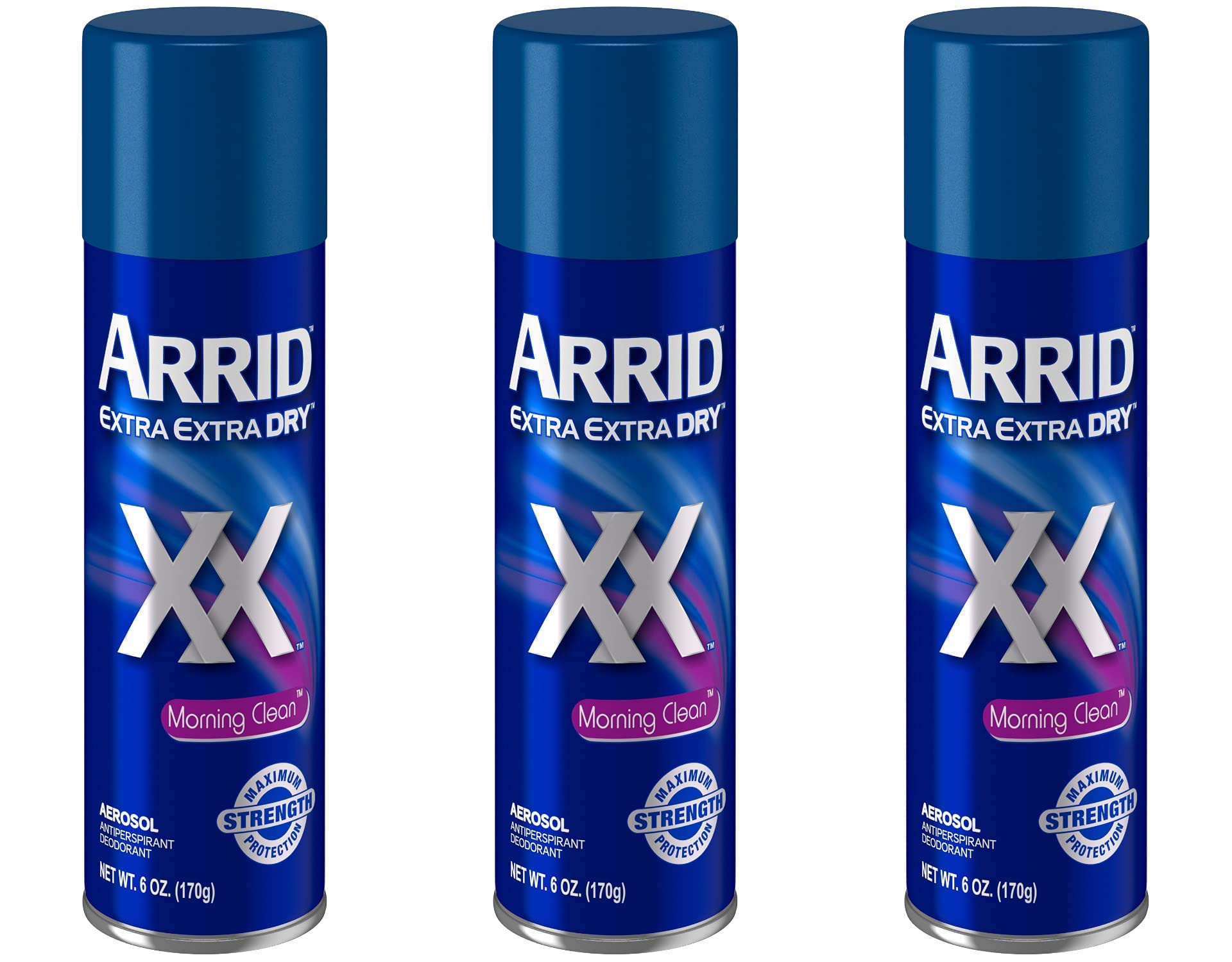 ARRID XX Anti-Perspirant Deodorant Spray, Morning Clean 6 oz (Pack of 3)