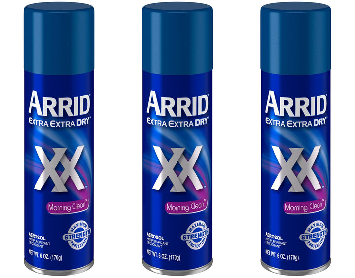 ARRID XX Anti-Perspirant Deodorant Spray, Morning Clean 6 oz (Pack of 3)