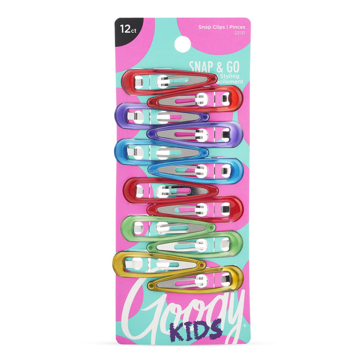 Goody Girls Gel contour Clips, Assorted colors, 12 Count (Pack of 2)