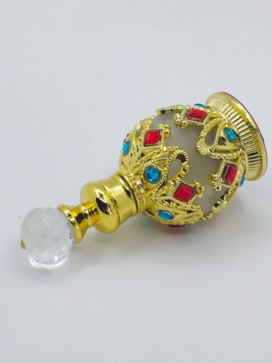 Gold: Shenzhao Round Diamond 15Ml Refillable Empty Perfume Bottle For Perfume/Essential Oil (Gold)