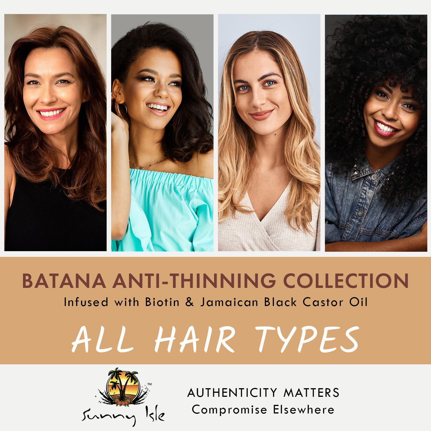 Sunny Isle Batana Anti-Thinning Conditioner 10.1oz Infused with Biotin and Jamaican Black Castor Oil | Double Growth Formula