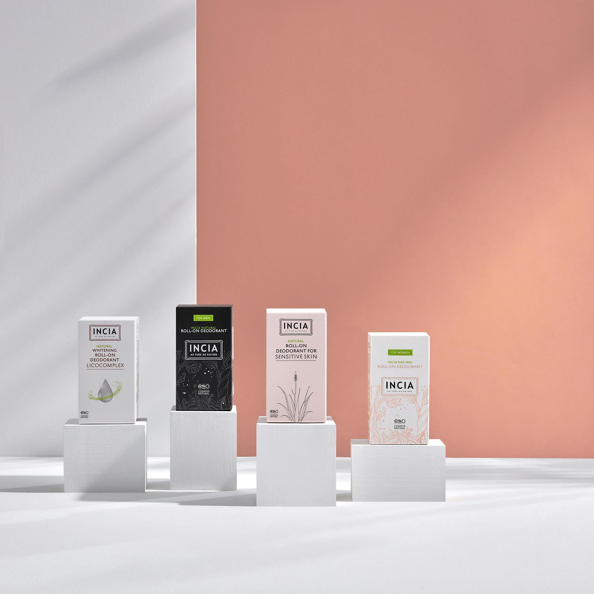 Incia, Natural Deodorant | Vegan | Aluminum Free Deodorant for Men and Women | Fresh |Cruelty Free, Paraben Free, Natural Fragrance (Women, Pack of 3)