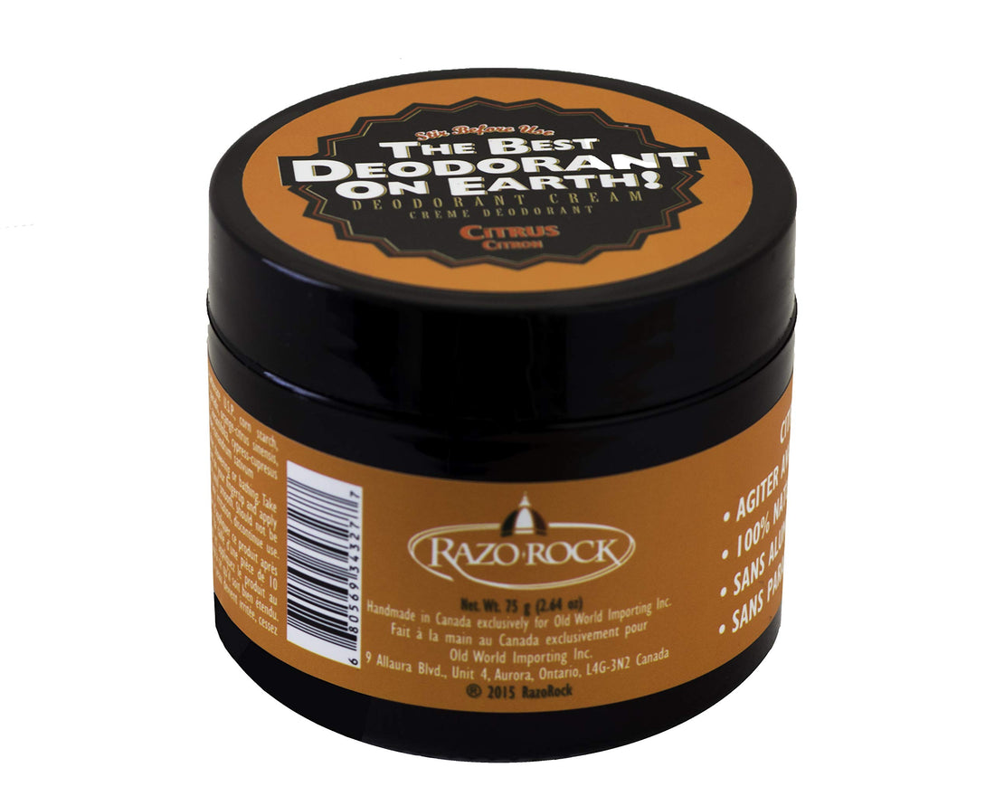 The Best Deodorant On Earth! By RazoRock - Citrus