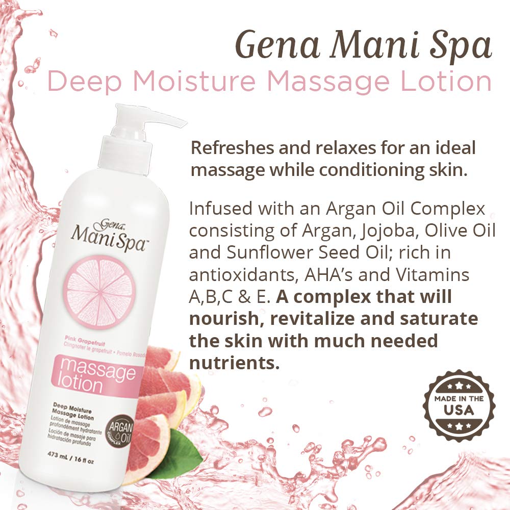 Gena Mani Spa Massage Lotion, 16.0 Ounce