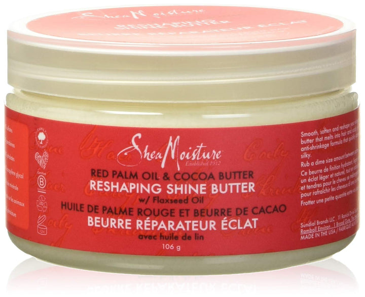 Shea Moisture Red Palm Oil & Cocoa Butter Shine Butter, 3.75 Pound