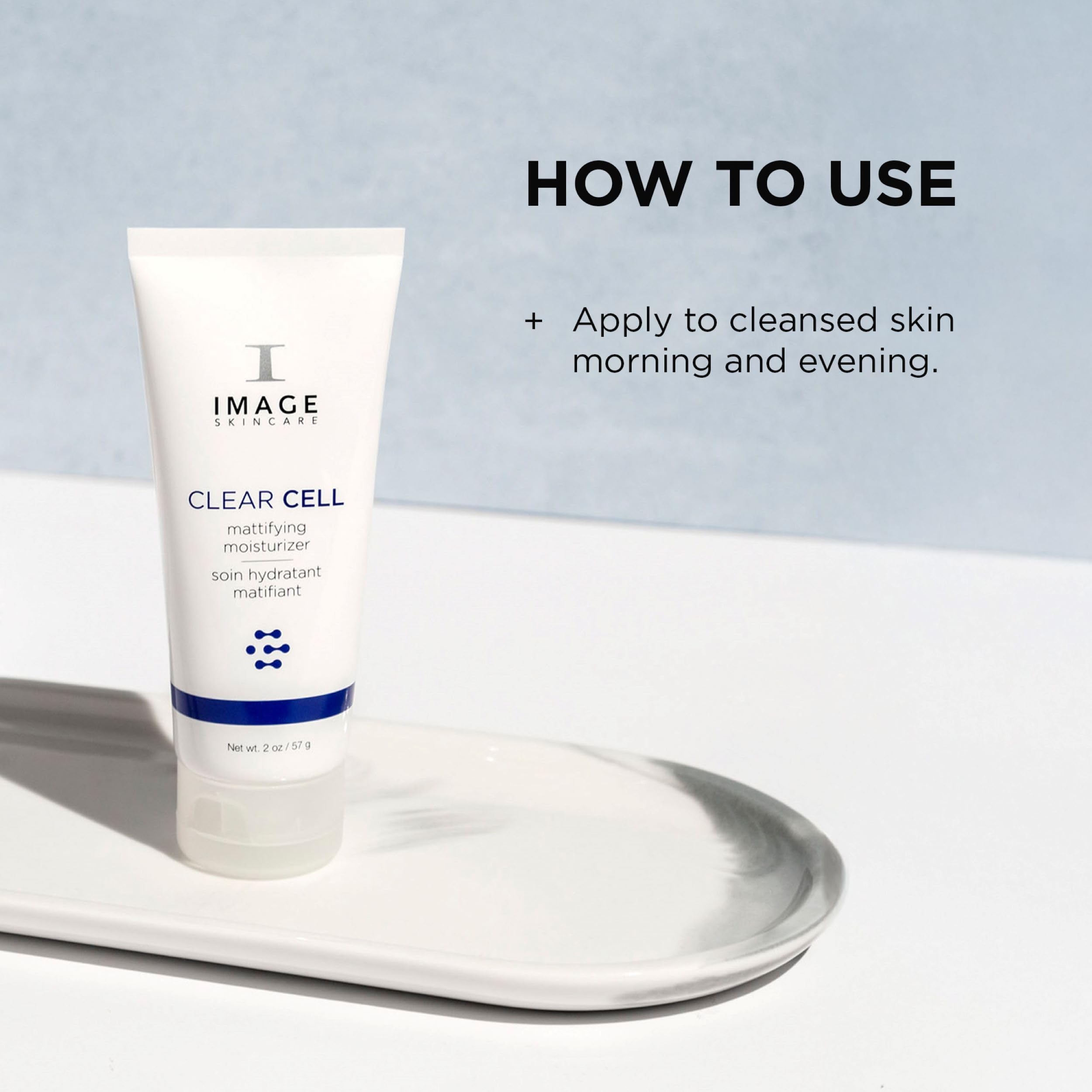IMAGE Skincare, CLEAR CELL Mattifying Moisturizer, Facial Lotion Hydrates Oily Prone Skin, Removes Excess Shine, 2 oz