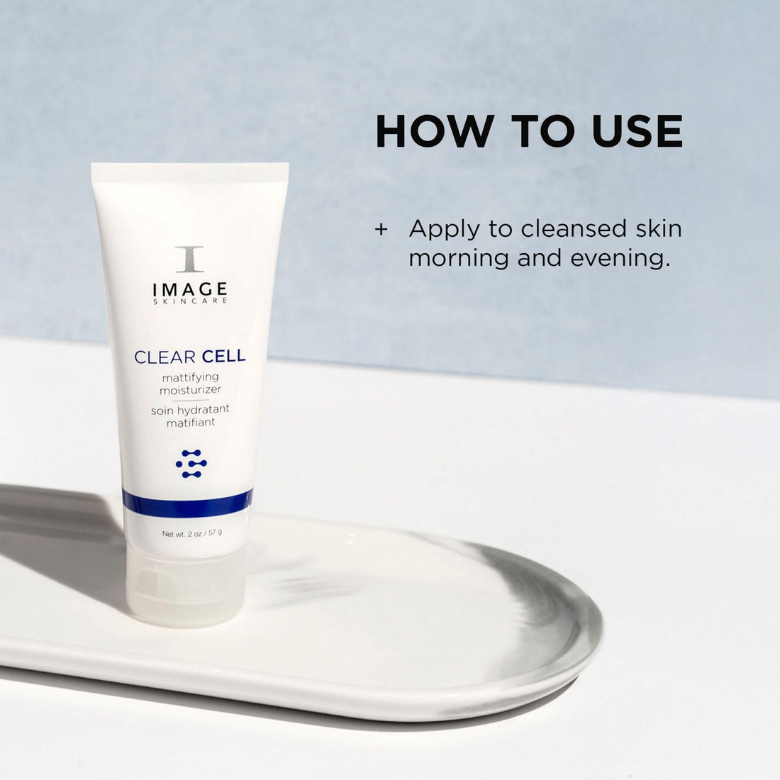 IMAGE Skincare, CLEAR CELL Mattifying Moisturizer, Facial Lotion Hydrates Oily Prone Skin, Removes Excess Shine, 2 oz