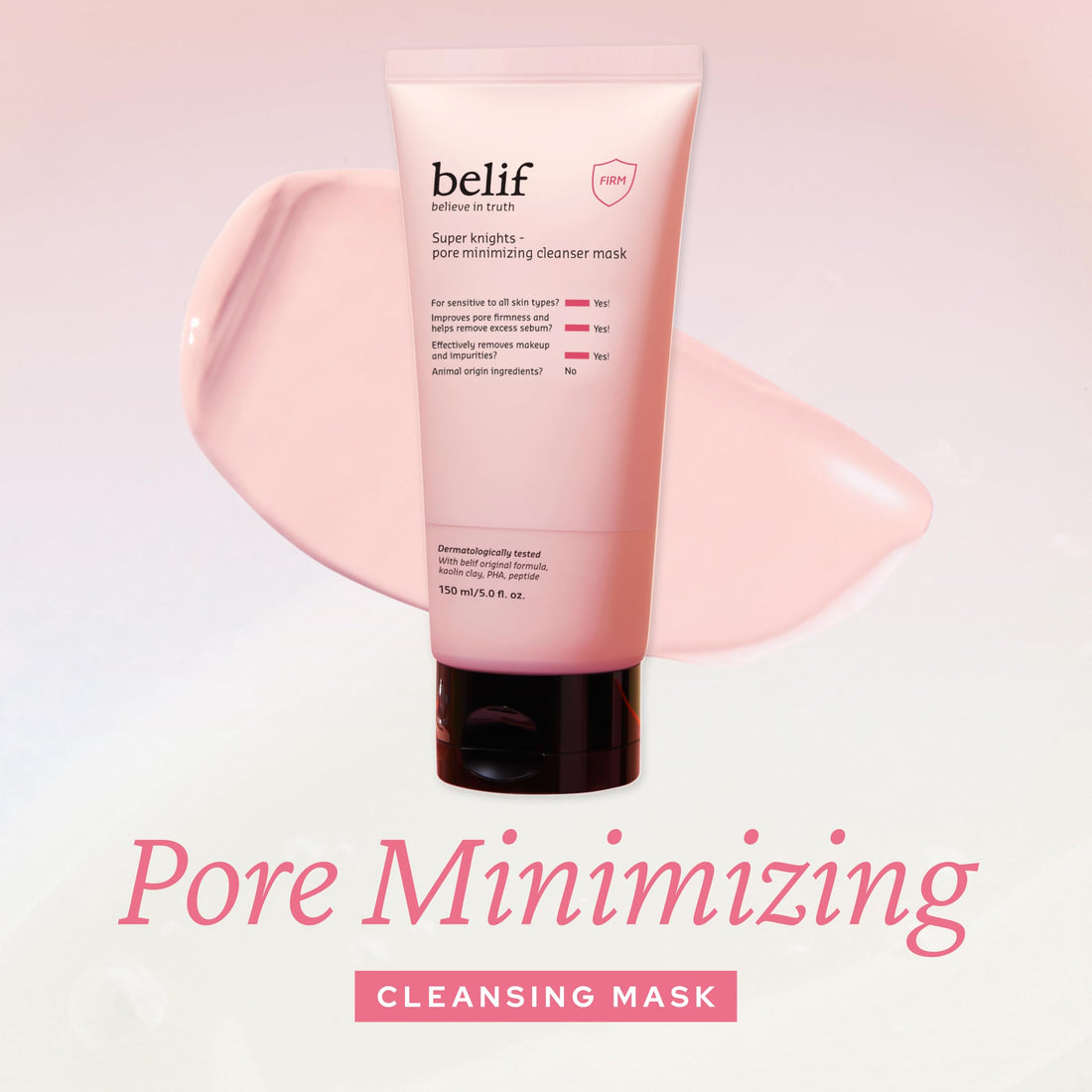 belif Super Knights - Pore Minimizing Cleansing Mask, 3-in-1 Facial Mask & Cleanser