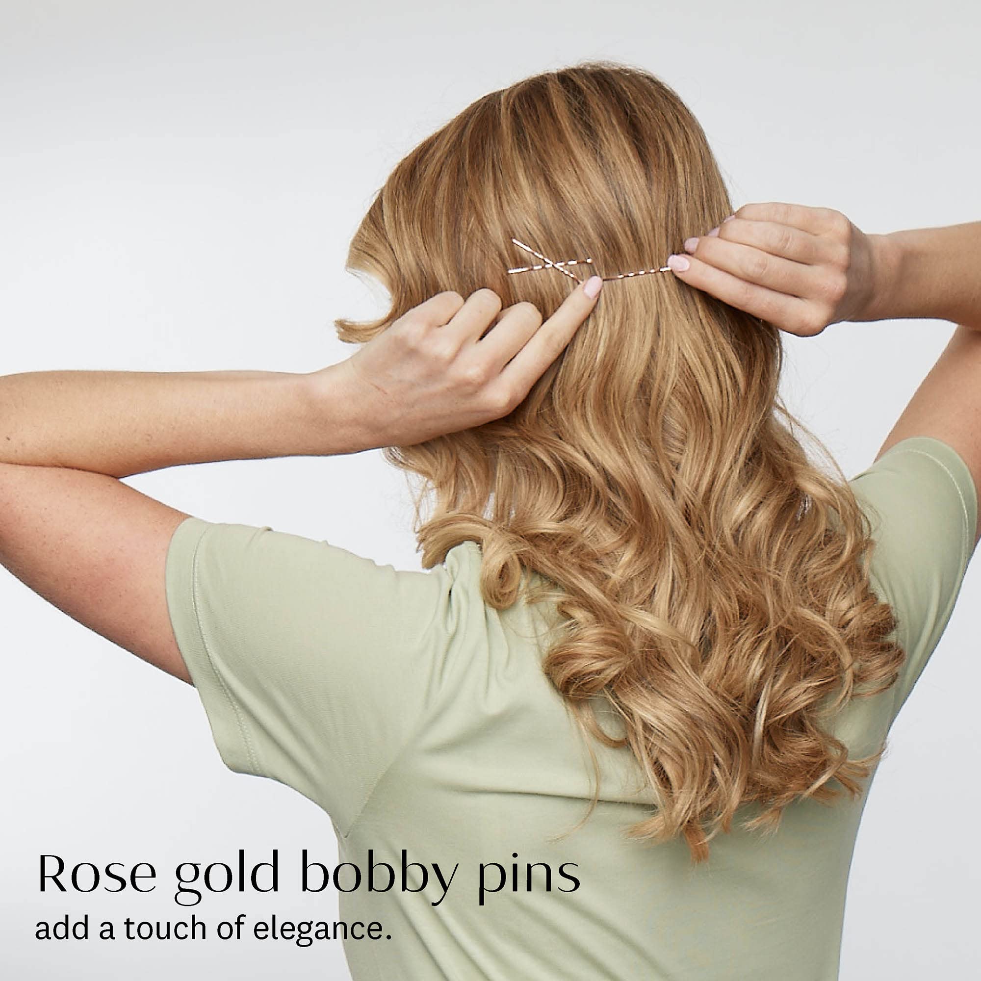 T3 - Clip Kit with 4 Alligator Clips and 30 Rose Gold Bobby Pins