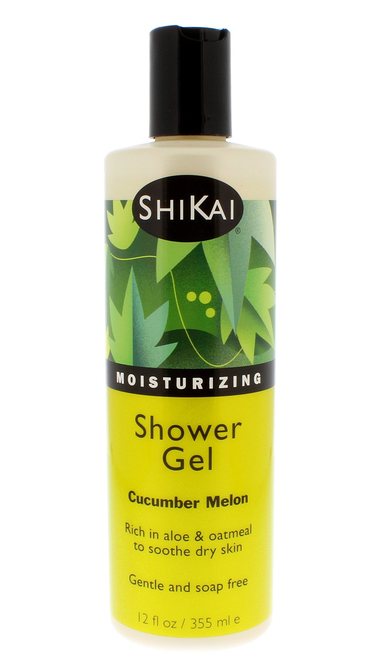 Shikai - Daily Moisturizing Shower Gel, Rich In Aloe Vera Oatmeal That Leaves Skin Noticeably Softer Healthier, Relief For Dry Skin, Gentle Soap-Free Formula (Cucumber Melon, 12 Ounce, Pack Of 3)