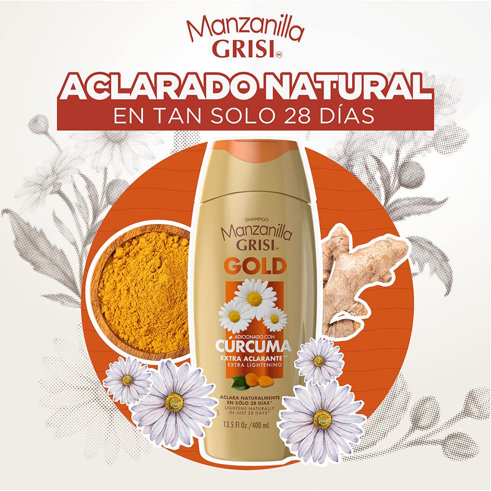 Manzanilla GRISI Chamomile Lightening Shampoo & Conditioner NutricomplexQ10 (10oz) by Grisi