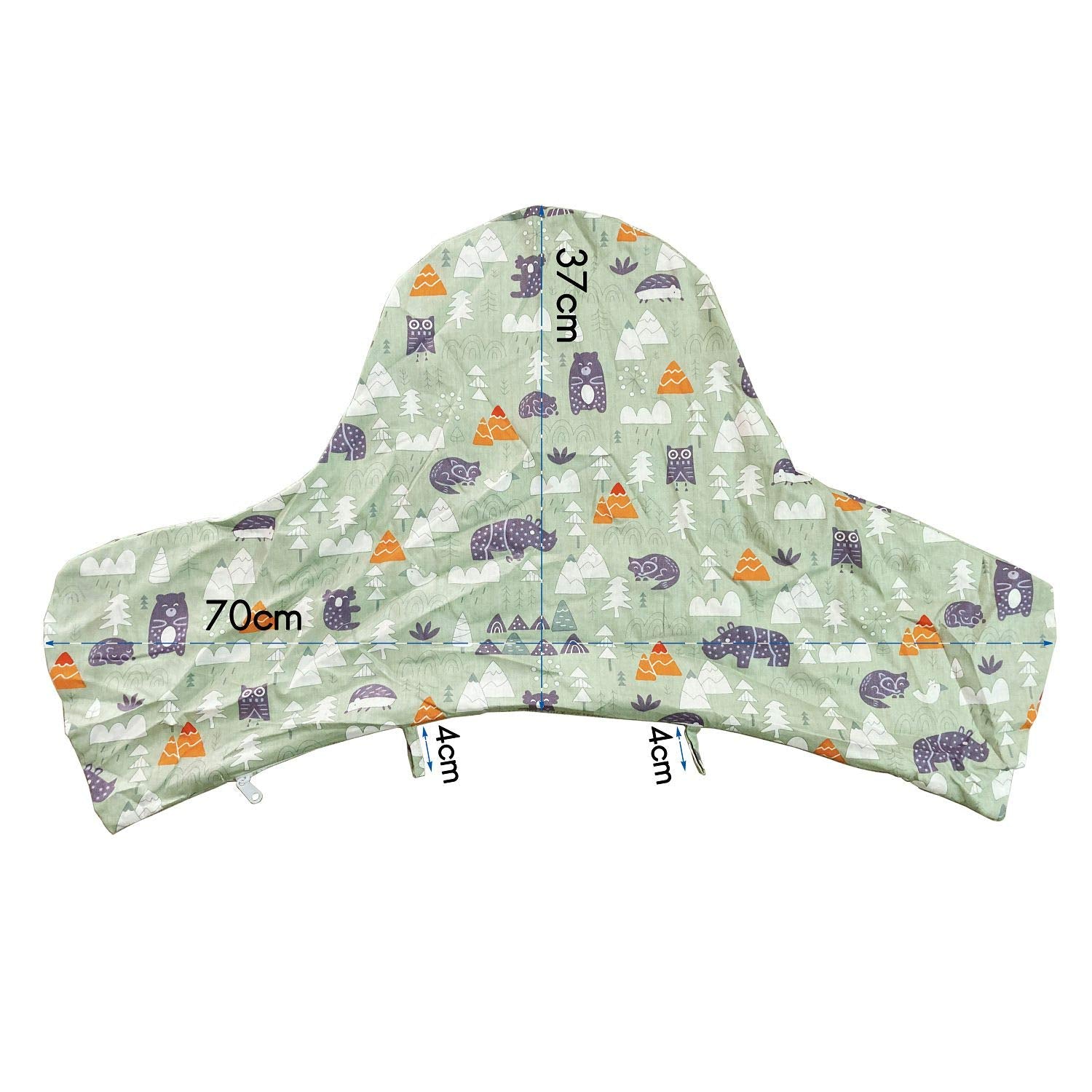 ZARPMA Inflatable Cushion Inner Cover Cotton Cover for IKEA Antilop Highchair (Cover Only) (Green)