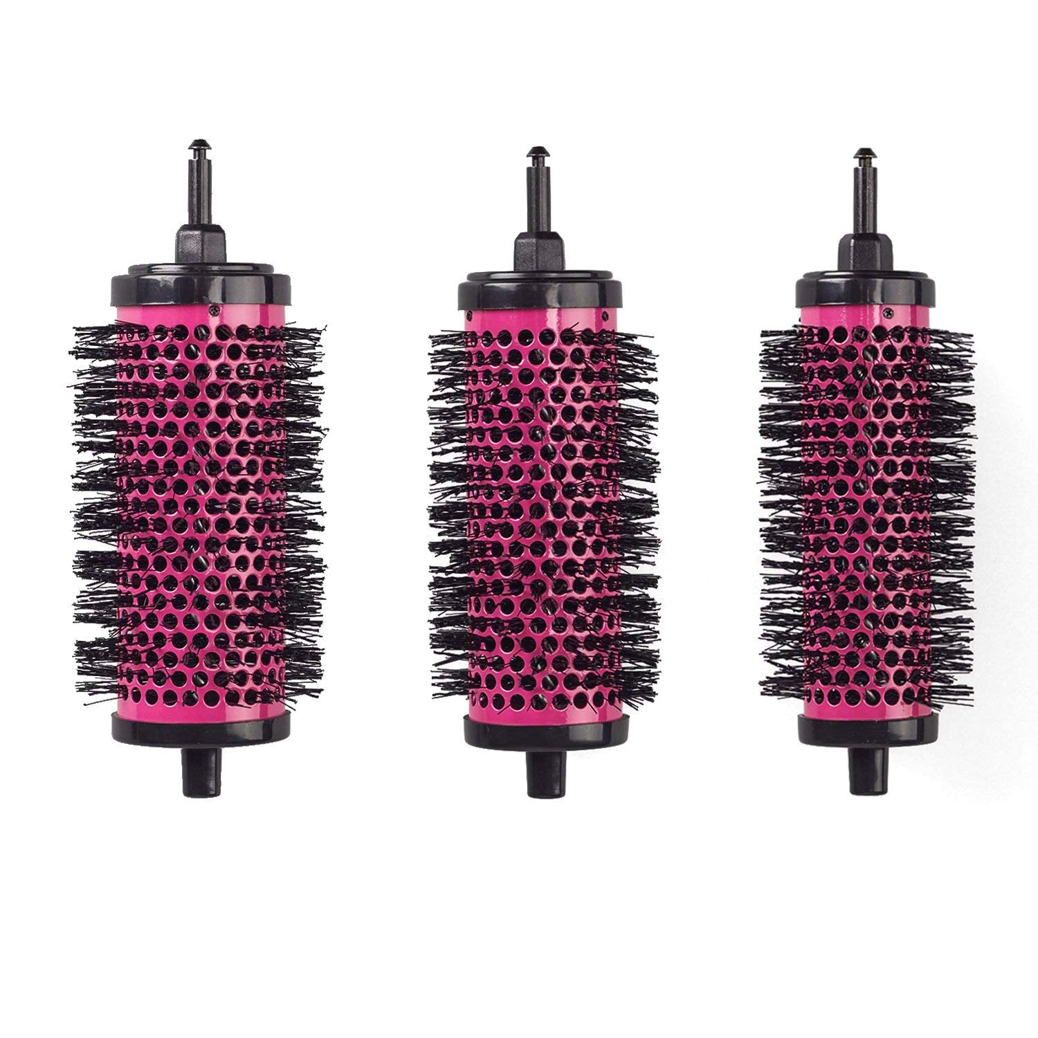 LIGICKY Blowout Brush Set with Detachable Barrels Round Brushes Hair Styling Tool, 1 Handle 6 Barrels.