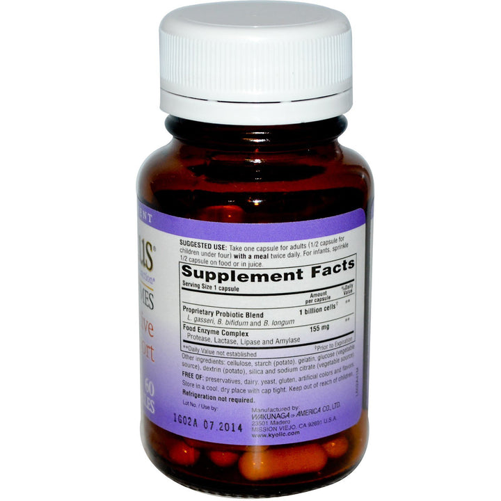 Wakunaga/Kyolic - Kyo-Dophilus W/Enzymes (Heat Stable Probiotic) 60 Cap